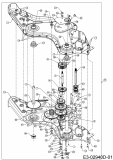 Ersatzteile MTD Motorhacke T/450 Typ: 21AB454B678  (2016) Getriebe 