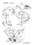 Ersatzteile MTD Benzin Rasenmäher mit Antrieb 46 SPS Typ: 12BSJ28I678  (2006) Getriebe, Messer, Motor, Mulchstopfen 