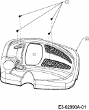 Ersatzteile Fleurelle Motormäher mit Antrieb BM 45 ROHV Typ: 12E-T5ME619  (2007) Motorhaube M2