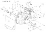 Ersatzteile Massey Ferguson Gartentraktoren MF 21-22 GC Typ: 14A-2E7-695  (2008) Getriebe