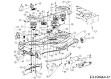 Cub Cadet Ersatzteile Gartentraktoren GT 1223 14AB13CP603  (2006) Mähwerk P (50/127cm)