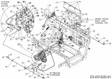 Ersatzteile Massey Ferguson Utility Vehicle MF 20 MD Typ: 37AP468D695  (2011) Bowdenzüge, Bremspedal, Bremsschläuche, Handbremshebel