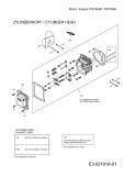 Ersatzteile MTD-Motoren Vertikal 1P61BHB Typ: 752Z1P61BHB  (2013) Zylinderkopf