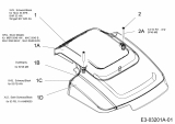 Ersatzteile MTD Benzin Rasenmäher ohne Antrieb GE 46-5 Typ: 11A-J18R677  (2013) Motorhaube B&S 