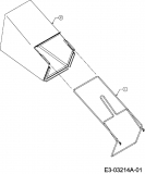 Ersatzteile MTD Benzin Rasenmäher mit Antrieb Silver 46 H Typ: 12E-J2AQ677  (2008) Grasfangsack 