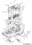 Ersatzteile Silverline Rasentraktoren Silvertrac 107 T/175 Typ: 13HN76KG677  (2015) Mähwerk G (42/107cm)