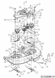 Ersatzteile Bestgreen Rasentraktoren BG PRO 107 HSBK Typ: 13HM79KG655  (2019) Mähwerk G (42/107cm)
