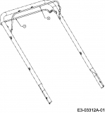 Ersatzteile MTD Benzin Rasenmäher mit Antrieb SP 53 HWO Typ: 12A-55M1615  (2010) Schaltbügel 