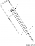 Ersatzteile MTD Benzin Rasenmäher mit Antrieb SP 53 GHWO Typ: 12A-56MF600  (2007) Bowdenzüge 