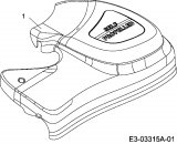 Ersatzteile MTD Benzin Rasenmäher mit Antrieb SP 53 GHWO Typ: 12A-56MF600  (2007) Abdeckung Getriebe 