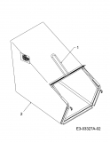 Ersatzteile MTD Benzin Rasenmäher mit Antrieb SPK 53 HW Typ: 12AI867D678  (2008) Grasfangsack Seriennr. ...K... 