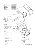 Ersatzteile MTD Benzin Rasenmäher ohne Antrieb 40 PO Typ: 11B-I1ML600  (2007) Grasfangsack, Messer, Motor 