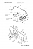 Ersatzteile Zubehör Garten- und Rasentraktoren Räumschild für 400 Serie Typ: 196-620-678  (2000) Grundgerät