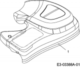 Ersatzteile MTD Benzin Rasenmäher mit Antrieb SP 53 GHW Typ: 12A-568E678  (2007) Abdeckung Getriebe 