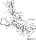 Cub Cadet Ersatzteile Rasentraktoren CC 1000 RD 13A951CN603  (2007) Rahmen
