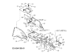Cub Cadet Ersatzteile Rasentraktoren CC 1000 RD 13A951CN603  (2008) Rahmen