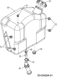 Cub Cadet Ersatzteile Rasentraktoren CC 1000 RD 13A951CN603  (2007) Tank