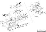 Cub Cadet Ersatzteile Zero Turn XZ3 122 17BIDGHB603  (2018) Pedale