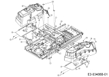 Cub Cadet Ersatzteile Zero Turn Z-Force SZ 60 17ASDGHD010  (2015) Sitzplatte, Trägerplatte Tank, Tankverkleidung