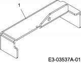 Cub Cadet Ersatzteile Gartentraktoren GT 1223 14AB13CP603  (2007) Abdeckung Sitzschalter
