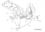 Ersatzteile MTD Rasentraktor Platinum SD 25/107 H Typ: 13AI793G686  (2007) Vorderachse 