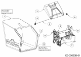 Ersatzteile WOLF-Garten Benzin Rasenmäher mit Antrieb S 4600 AHW Typ: 12B-TR5N650  (2019) Grasfangsack, Heckklappe, Leitstück hinten 