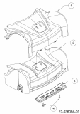 Ersatzteile WOLF-Garten Benzin Rasenmäher mit Antrieb Expert 460 A Typ: 12A-TUKC650  (2015) Abdeckung Vorderachse 