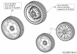 Ersatzteile WOLF-Garten Benzin Rasenmäher mit Antrieb Expert 460 A Typ: 12C-TUKC650 (2019) Räder 