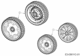 Ersatzteile WOLF-Garten Benzin Rasenmäher mit Antrieb Expert 460 A Typ: 12C-TUKC650 (2020) Räder 
