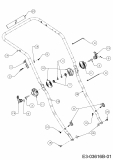 Ersatzteile WOLF-Garten Benzin Rasenmäher mit Antrieb A 420 AVHW Typ: 12AQLV5B650  (2017) Holm 