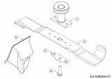 Cub Cadet Ersatzteile Motormäher mit Antrieb LM2 DR46es 12BCTQS7603  (2017) Messer, Messeraufnahme, Mulchstopfen