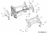 Cub Cadet Ersatzteile Motormäher mit Antrieb CC 42 SPO 12A-LQSC603  (2014) Abdeckung hinten