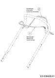 Ersatzteile Mr.Gardener Motormäher mit Antrieb HW 46 BA Typ: 12B-TN5E629  (2017) Bremsbügel, Schaltbügel