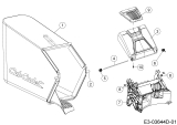 Cub Cadet Ersatzteile Motormäher mit Antrieb LM2 CR46S 12ABTQHQ603 (2019) Grasfangsack, Heckklappe, Leitstück hinten