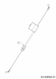 Ersatzteile WOLF-Garten Benzin Rasenmäher ohne Antrieb A 420 HW Typ: 11A-LV5N650  (2015) Bremszug 
