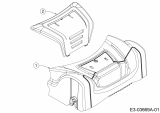 Ersatzteile Mr.Gardener Motormäher mit Antrieb HW 46 BA-ES Typ: 12AETN8U629  (2014) Abdeckung Vorderachse