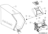 Cub Cadet Ersatzteile Motormäher mit Antrieb CC 53 SPO 12A-PQKC603  (2015) Grasfangsack, Heckklappe, Leitstück hinten