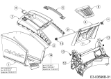 Cub Cadet Ersatzteile Motormäher mit Antrieb LM3 DR53es 12BCPVS7603  (2017) Grasfangsack, Heckklappe, Leitstück hinten