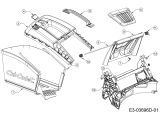 Cub Cadet Ersatzteile Motormäher mit Antrieb LM3 ER53s 12BBPV7D603 (2019) Grasfangsack, Heckklappe, Leitstück hinten