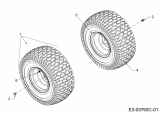Cub Cadet Ersatzteile Rasentraktoren LT1 NS96 13BB76DF603 (2021) Räder hinten