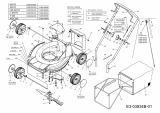 Ersatzteile MTD Benzin Rasenmäher ohne Antrieb 395 PO Typ: 11ABB1M8600  (2009) Grundgerät 