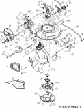 Ersatzteile Massey Ferguson Motormäher mit Antrieb MF 19 SHWK Typ: 12AI127D695  (2008) Höhenverstellung, Mähwerksgehäuse, Räder
