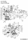 Ersatzteile Raiffeisen Rasentraktoren RMH 7200-105 AM Typ: 13AT787N628  (2009) Fahrantrieb, Variator ab 14.05.2008