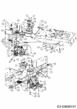 Ersatzteile MTD Rasentraktor RE 145 Typ: 13HM76KE600  (2016) Fahrantrieb, Variator 