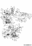 Ersatzteile Lux Tools Rasentraktoren RT 155-92 H Typ: 13HM77TE694  (2016) Fahrantrieb, Variator