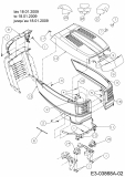 Ersatzteile Variolux Rasentraktoren V-RTS 135/96 T Typ: 13AH77TF620  (2009) Motorhaube T-Style bis 18.01.2009