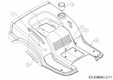 Ersatzteile MTD Rasentraktor White Passion 76.125T Typ: 13BH76KA676  (2019) Sitzwanne 