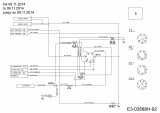 Ersatzteile MTD Rasentraktor Smart RE 115 Typ: 13HH765E676  (2015) Schaltplan bis 09.11.2014 