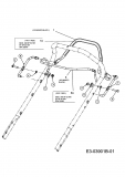 Ersatzteile Yard-Man Motormäher mit Antrieb YM 7021 SPBE Typ: 12AJ836L643  (2009) Schaltbügel