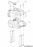 Cub Cadet Ersatzteile Motormäher mit Antrieb Wide Cut E 12AE764U603  (2010) Tank
